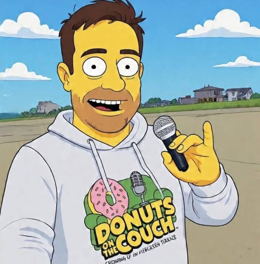 podcast host portrait microphone